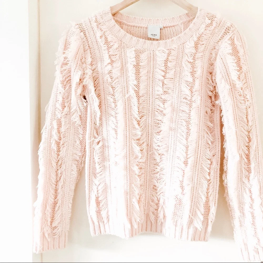 ICHI Fringe sweater - Picture 1 of 7